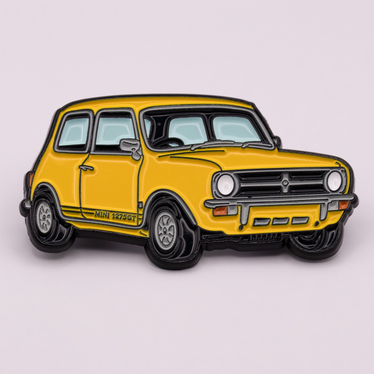 Mini 1275GT Enamel Pin- Yellow