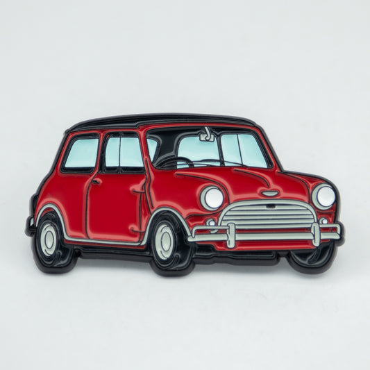 Mini Mk1 Cooper S Enamel Pin- Red